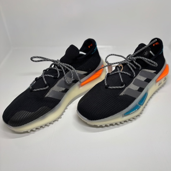 Adidas NMD S1 Sneakers Black Orange Teal Men’s US 11.5 IF3092 Lifestyle Shoes - Picture 2 of 16